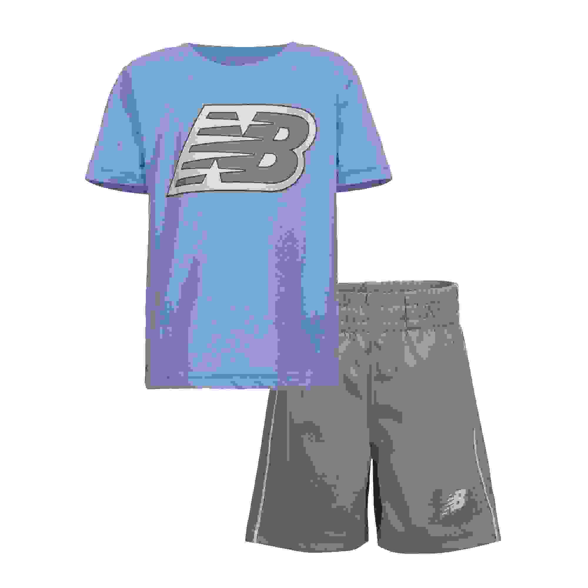 New Balance Short Toddler Boys' Electric Sky/Slate Set